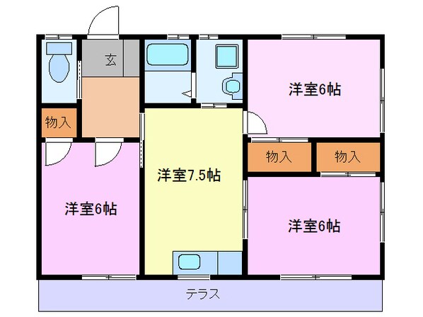 スティルヒル大仁の物件間取画像